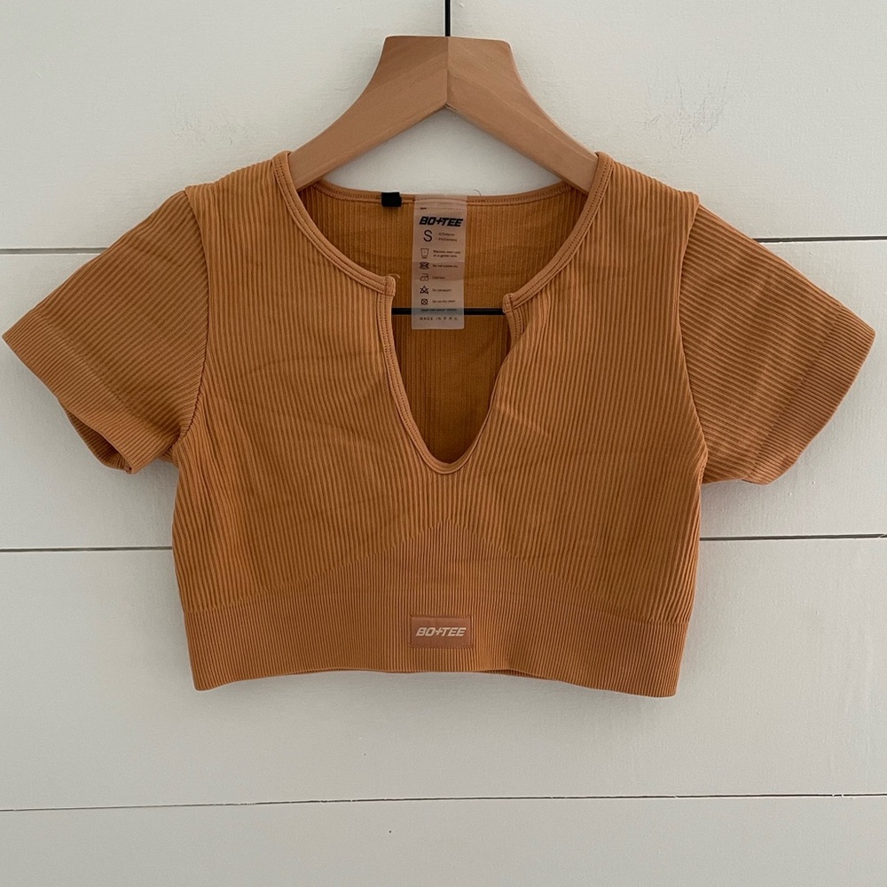 Bo+Tee Ribbed Bra Top
